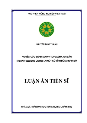 Nghiên Cứu Bệnh Phytoplasma Hại Sắn Tại Đông Nam Bộ