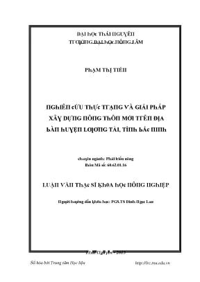 Nghiên cứu về giải pháp xả thải và quản lý tài nguyên 