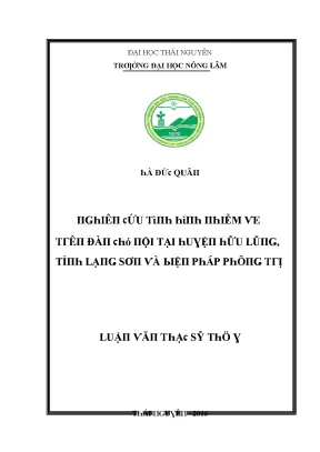 Nghiên Cứu Về Tình Hình Nhiễm Bệnh Tại Huyện Hữu Lũng, 