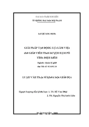 Quản lý giá trị và hiệu quả tại Đại học Thái Nguyên