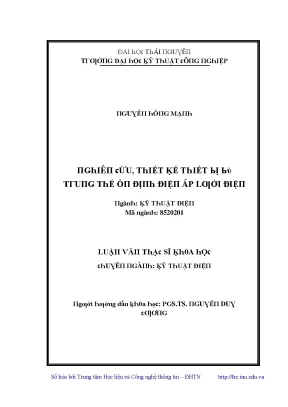 Đại Học Thái Nguyên - Kỹ Thuật Điện Chất Lượng Cao