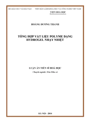 Tổng Hợp Vật Liệu Polyme Hydrogel Nhạy Nhiệt: Nghiên Cứu