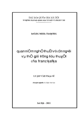 Nghiên Cứu Về Franz Kafka: Tác Động Của Xã Hội Đầu Thế Kỷ 20