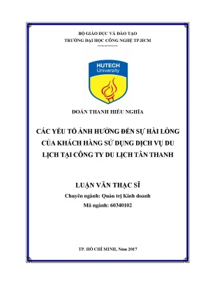 Yếu Tố Ảnh Hưởng Đến Sự Hài Lòng Của Khách Hàng Trong