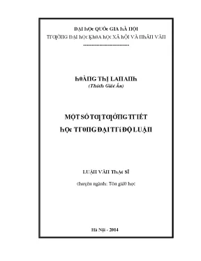 Tư Tưởng Triết Học Trong Đại Trí Độ Luận