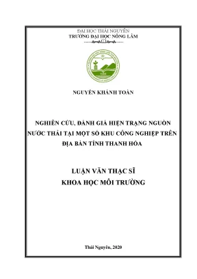 Đánh Giá Nguồn Nước Thải Tại Các Khu Công Nghiệp Tỉnh
