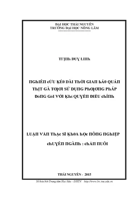 Học Thái Nguyên: Nghiên Cứu Về Thịt Gà Tươi