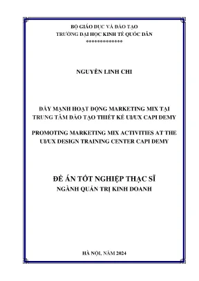 Đẩy Mạnh Hoạt Động Marketing Mix Tại Trung Tâm Đào Tạo