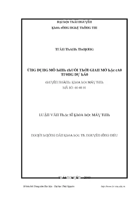Nghiên Cứu Mô Hình AРMA Trong Dự Đoán Thời Gian