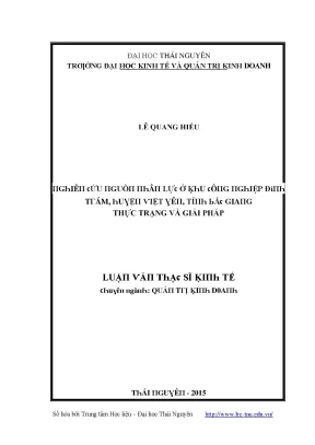 Đại Học Kinh Tế và Quản Trị Kinh Doanh Thái Nguyên: