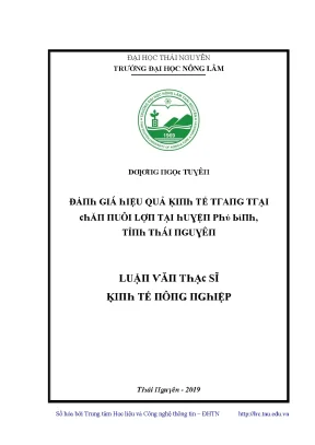 Đánh Giá Hiệu Quả Kinh Tế Tại Trường Đại Học Nông Lâm