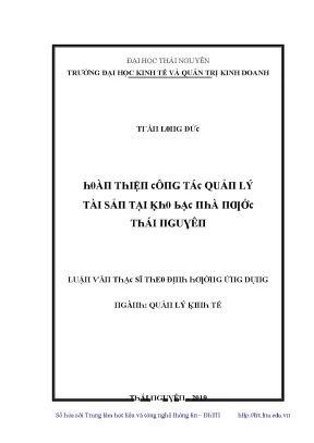 Quản lý tài sản tại Trường Đại học Kinh tế và Quản trị