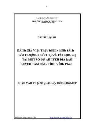 Quản lý đất đai tại Tam Đảo: Đánh giá và giải pháp