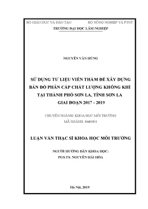 Bản Đồ Phân Cấp Chất Lượng Không Khí Tại Thành Phố Sơn