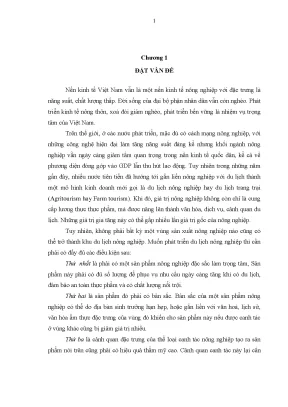 Phát Triển Du Lịch Nông Nghiệp Tại Đoan Hùng, Phú Thọ: