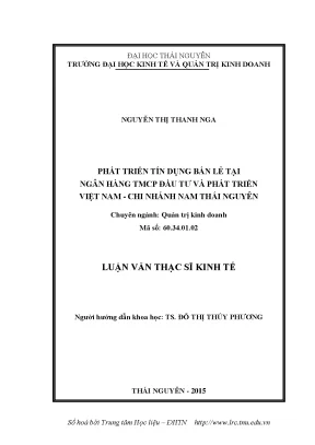 Phát Triển Tín Dụng Bán Lẻ Tại BIDV Nam Thái Nguyên