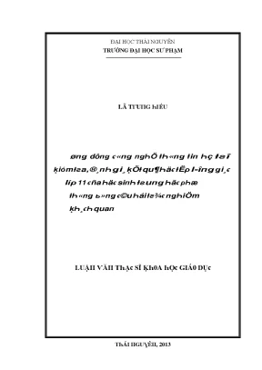 Ứng dụng công nghệ thông tin trong kiểm tra đánh giá học