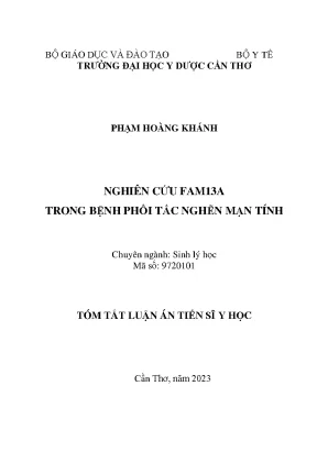 Nghiên Cứu Vai Trò Của Gen FAM13A Trong Bệnh Phổi Tắc 