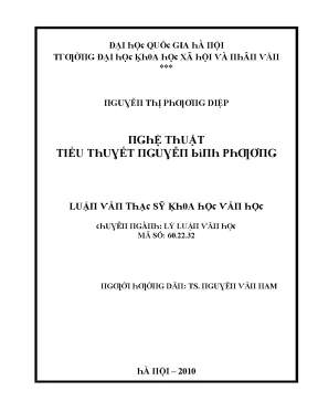 Nghệ Thuật Tiểu Thuyết Nguyễn Bình Phương: Phân Tích và