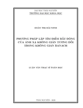 Phương Pháp Lặp Tìm Điểm Bất Động Trong Không Gian Banach