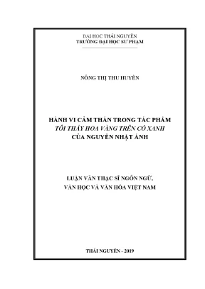 Nghiên Cứu Hành Vi Cảm Thán Trong Tác Phẩm "Tôi Thấy Hoa