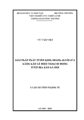 Nghiên Cứu Chiến Lược Phát Triển Kinh Doanh Tại Hà Nội