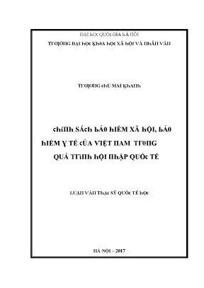 Nghiên Cứu Về Bảo Hiểm Xã Hội và Bảo Hiểm Y Tế Tại Việt Nam