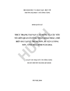 Thực Trạng Tai Nạn Lao Động và Yếu Tố Liên Quan Tại Công