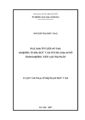 Dạy Học Truyện Cổ Tích Cho Học Sinh Trung Học Cơ Sở