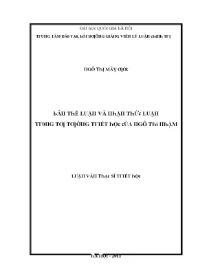 Nghiên Cứu Về Tâm Lý Luận Trong Giáo Dục Tại Đại Học