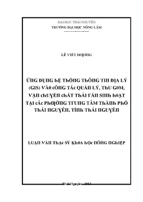Nghiên Cứu Hệ Thống Thông Tin Địa Lý (GIS) Tại Trường