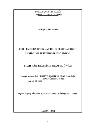Nâng cao kỹ năng dự đoán và phân tích ở lớp 10