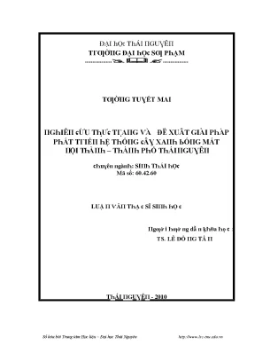 Nghiên cứu phát triển hệ thống đô thị Thái Nguyên