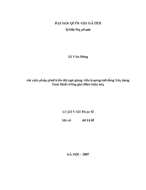 Nâng cao chất lượng đội ngũ giảng viên tại Đại học Giao