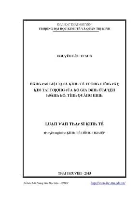 Hiệu Quả Kinh Tế Từ Đào Tạo Tại Trường Đại Học Kinh Tế