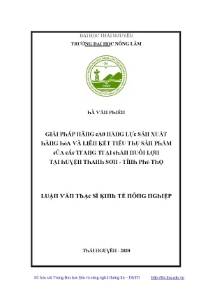 Học Thái Nguyên: Trường Đại Học Nông Lâm và Kết Quả