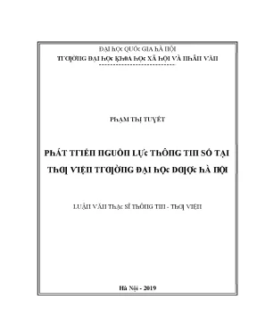 Phát Triển Nguồn Lực Thông Tin Số Tại Thư Viện Đại Học