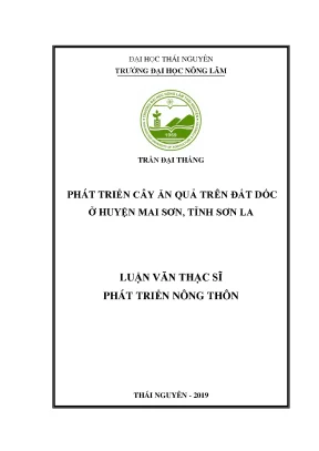 Phát Triển Cây Ăn Quả Trên Đất Dốc Tại Huyện Mai Sơn, 