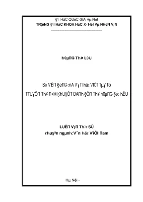 Sự Vận Động Của Văn Học Viết Tày Từ Truyện Thơ Nôm Đến