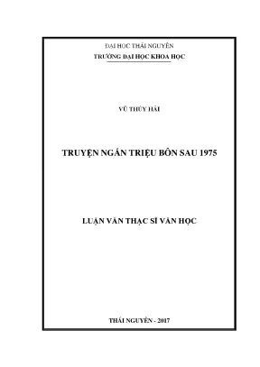 Nghiên Cứu Truyện Ngắn Triệu Bôn Sau 1975: Đóng Góp và