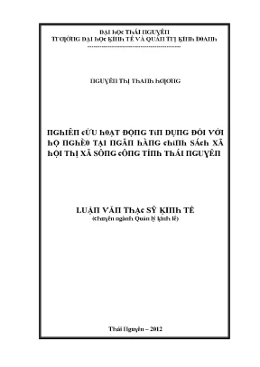 Quản lý kinh tế và tác động đối với hộ nghèo tại Thái Nguyên