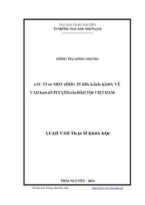 Cấu trúc công trình bách khoa về văn hóa cổ truyền các
