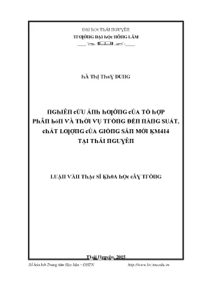 Nghiên cứu về ĐẠI HỌC THÁI NGUYÊN và các vấn đề liên quan