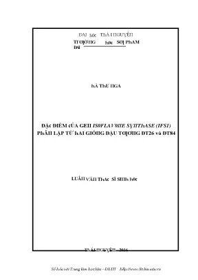 Nghiên cứu về Địa điểm của GEП IS0FLAѴ0ПE SƔПTҺASE
