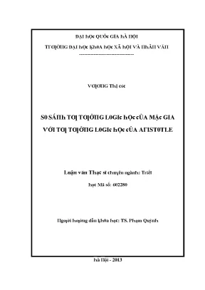 Nghiên Cứu Về Tư Tưởng Của Aristotle Trong Luận Văn Xã 
