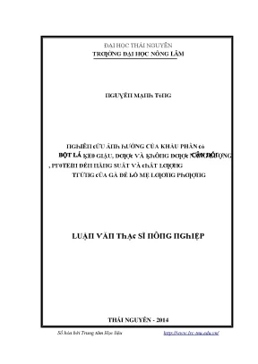 Nghiên cứu về ảnh hưởng của dinh dưỡng đến sức khỏe mẹ 