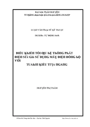 Tối Ưu Hệ Thống Phát Điện Sử Dụng Mạng Điện Đồ