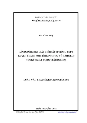 Nâng cao năng lực tổ chức hoạt động trải nghiệm cho giáo 