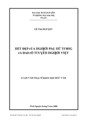 Nghiên cứu về vẻ đẹp của người phụ nữ Việt Nam