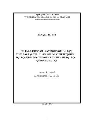 Nghiên Cứu Tâm Lý Học Xã Hội Tại Đại Học Quốc Gia Hà Nội